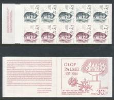 Sweden 1986 Facit #: H367. Olof Palme 1927-1986, MHN (**) - 1981-..