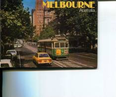 (01) Postcard View Folder - Depliant De Carte Postale - Victoria - Melbourne With Tramway - Melbourne