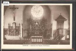 CERNIER - INTERIEUR DE L'EGLISE CATHOLIQUE - TB - Cernier