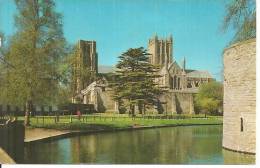 THE CATHEDRAL AND MOAT. WELLS. - Wells