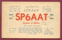 120489 / QSL Card - SP6AAT - 1961 WROCLAW Poland Pologne Polen Polonia  To Radio LZ1 A49 Sofia BULGARIA - Radio