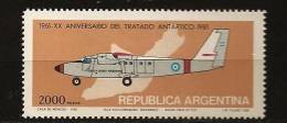 Argentine Argentina 1981 N° 1248 Iso ** Aviation, Avion, Twin Otter, Force Aérienne, Ile, Vicecomodoro Mariambo, Traité - Nuovi