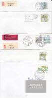 Lot N°9 Diversesde Lettres Circulées.annees 1990 - 1999 Exc : N° 2406 - Lettres & Documents