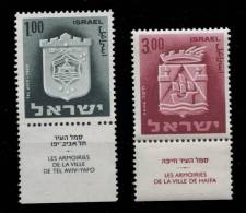 Israel ** N°285/286 - Armoiries De Villes - Ongebruikt (zonder Tabs)