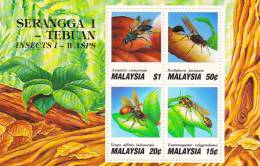 Malaisie Bloc Neuf ***  N° B5  1991I   Insectes - Malasia (1964-...)