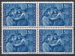 Liechtenstein 1960 Mi#397 Mint Never Hinged Block Of Four - Ongebruikt