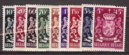 BELGIQUE 716/724  * /** - Unused Stamps