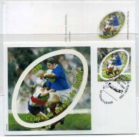 ENTIER POSTAL / STATIONERY / COUPE  DU MONDE DE RUGBY 1999 MAXI CARTE - Rugby