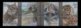 Israel ** N° 1185 à 1188 - Animaux De Zoos - Unused Stamps (with Tabs)