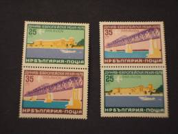 BULGARIA -P.A. 1972 DANUBIO 2 Valori + 2 Valori Invertiti - NUOVI(++)-TEMATICHE - Luftpost