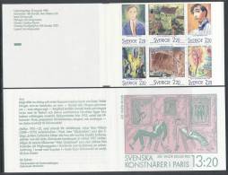 Sweden 1988 Facit #: H387. Swedish Artists In Paris, MHN (**) - 1981-..