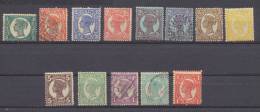 Queensland 1897 - 1908 1/2p  To  2/- And 1p Zigzag   MH* (except 1p,2 1/2p And 1/-) - Ongebruikt