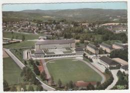 CPSM EGLETONS, VUE AERIENNE, ECOLE D'APPRENTISSAGE DES TRAVAUX PUBLICS, ARCHITECTE : M. BLANCHOT A PARIS, CORREZE 19 - Egletons