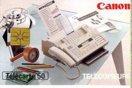 FRANCE TELECOM FRANCIA CHIP  CANON TELECOPIERS TEMATICA THEMATIC INFORMATICA PC Télécarte Phonecard Telefonkart - 50 Unités   