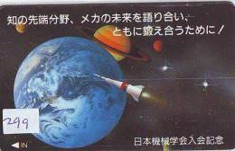 Télécarte Japon ESPACE (299) Phonecard JAPAN * TK * SPACE SHUTTLE * Rakete * NASDA * LAUNCHING * - Space