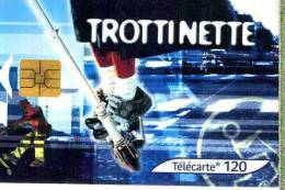 X FRANCE TELECOM FRANCIA CHIP STREE CULTURE TROTTINETTE TEMATICA THEMATIC SPORT Télécarte Phonecard Telefonkart - 120 Eenheden