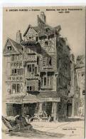 CPA 44 NANTES VIEILLES MAISONS RUE DE LA POISSONNERIE VERS 1830 - Nantes