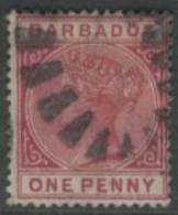 BARBADOS 1882 1d QV SG 92 U HW24 - Barbades (...-1966)