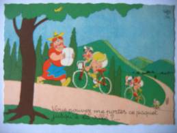 Albert DUBOUT Illustrateur N°26A Course Cyclistes Editions Du Moulin 1958 - Dubout