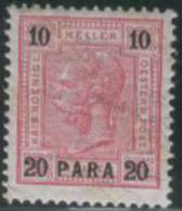 AUSTRIAN PO TURKEY 1900 20 Pa On 10h SG 40 HM EH61 - Levante-Marken