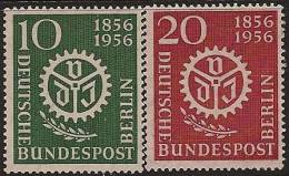 WEST BERLIN 1956 Engineers UNHM SG B149-50 MN173 - Unused Stamps