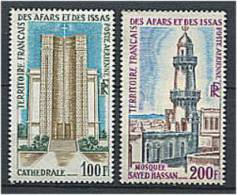 AFARS ET ISSAS 1969 - Cathedrale Et Mosquee (Timbres Graves) Neufs Sans Charniere (Yvert A 61/62) - Unused Stamps