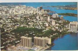 Cpsm  Etats Unis Florida Miami  Vue Aerienne  Aerial View Of Miami Gateway To The America S - Miami