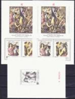 ** Tchécoslovaquie Mi Bl.37-38+epreuve En Noir, (MNH) - Blocks & Sheetlets