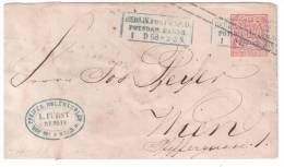 ENTIER POSTAL 1868 AVEC CACHET BLEU BERLIN POST EXP 9 POSTDAM BAHNH. - Ganzsachen