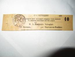 729 Bande Journaux PP Abbeville1908 L´Abbevillois Généalogie Marquis De Valanglart La Garenne Nouvion En Ponthieux - Newspapers