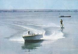 WATER SKIING ON LAKE SIUTGHIOL,MAMAIA - ROMANIA, POSTCARD UNUSED - Wasserski