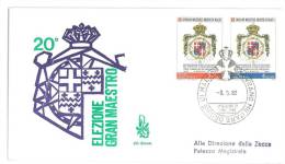 FDC VENETIA - ANNO  1982 -VENTENNALE   SMOM - S.M.O.M. SOVRANO MILITARE ORDINE DI MALTA - Malta (la Orden De)