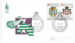 FDC  VENETIA - ANNO  1986 - CONVENZIONE POSTALE POSTA AEREA  - SMOM - S.M.O.M. SOVRANO MILITARE ORDINE DI MALTA) - Malta (la Orden De)