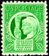 USA 1943 Scott 908, Four Freedoms, MNH ** - Unused Stamps