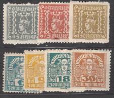 Austria 1921/30 Perforated Stamps, Mint Hinged - Used Stamps
