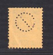 Suisse  :  Zn  173   (o)  Perfin :  Ø   N° D 65  10,5 Mm - Perforadas