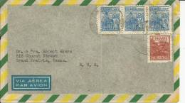BRASIL CC A USA AL DORSO MAT BELEM 1951 - Storia Postale