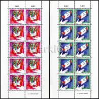 Luxembourg - 2008 - Europa CEPT - Letters - Mint Miniature Sheet Set - Nuovi