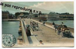 - 9 - BAYONNE -  Le Pont Saint-Esprit, Militaires, Charrette Avec Tonneaux De Vin, écrite, 1911, Scans. - Bayonne