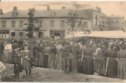 Cpa80 Villers Bretonneux Place De La Mairie - Villers Bretonneux