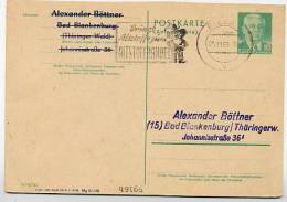 DDR P70 IA Antwort-Postkarte PRIVATER ZUDRUCK #6 Stpl. RECYCLING RIESA 1959 - Cartes Postales Privées - Oblitérées