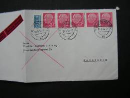 ==  BRD Heuss  MEF  Express   1954   2  Paare   €  40,00 - Lettres & Documents