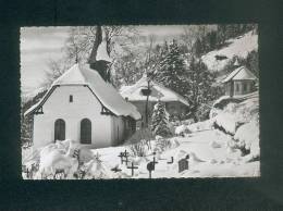 Suisse BE - Beatenberg - Dorfkirche Und Kath. Kirche ( Photo Arthur Baur Neige Cimetiere ) - Beatenberg