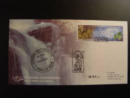 GRECE GRIECHENLAND GREECE EUROPA CEPT 2001 EAU WATER WASSER TIRAGE LIMITE CONSEIL DE L´EUROPE 30 Ex. !!! - Storia Postale