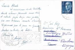 0828. Postal CENTELLAS (Barcelona) 1964, Reexpedida - Lettres & Documents