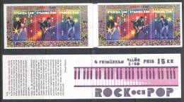 Sweden 1991 Facit #: H418. Rock & Pop, MHN (**) - 1981-..