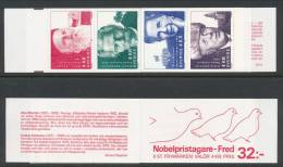 Sweden 1991 Facit #: H420. Nobel Laureates Peace, MHN (**) - 1981-..