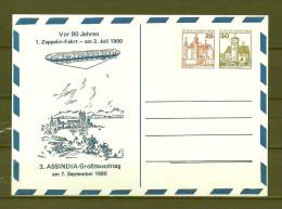 DUITSLAND , 07/09/1980 80 Jahren Zeppelin Fahrt  (GA8553) - Zeppelin