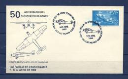 SPANJE, 09/04/1980 50 Aniversario Del Aeropuerto De Gando - PALMAS  (GA8630) - Airplanes