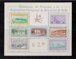 1958 Panama Esposizione Universale Di Bruxelles BF N. 5 Nuovo Illing. New MNH - 1958 – Brussels (Belgium)